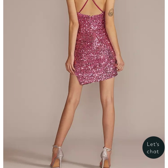 Jules & Cleo Brand New Pink Sequin Dress - 4 - Picture 3 of 6